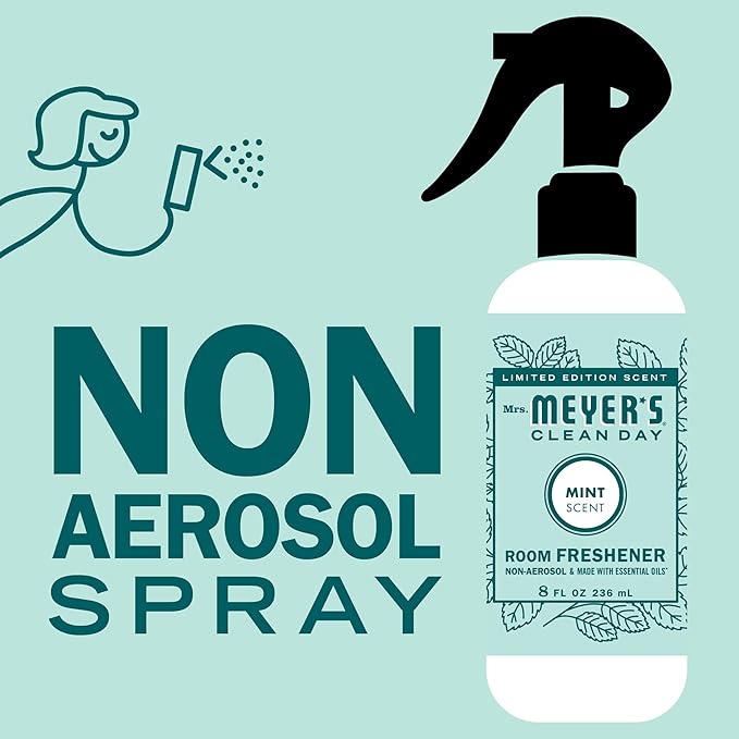 Mrs Meyers Clean Day Room Freshener 8 Fluid Ounce (Mint)