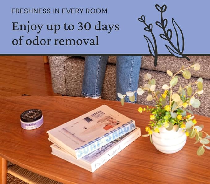 Fresh Wave Odor Removing Gel Original 15 oz. &amp Lavender 7 oz.| Safer Odor Absorbers for Home | Natural Plant-Based Odor Eliminator | Every 7 oz. Lasts 15-30 Days | for Cooking Trash &amp Pets