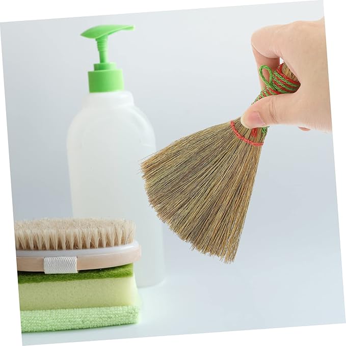 FRCOLOR 10pcs Cleaning Supplies Desk Dust Broom Small Manual Broom Desktop Cleaning
