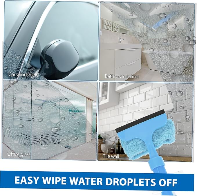2pcs Magnetic Window Cleaner Tool Squeegee Broom Glass Water-Jet Wiper Window Cleaning Utensil Wiper Car Windshield