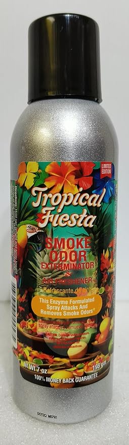 Smoke Odor Exterminator 198 gm/ 7 oz Large Spray Tropical Fiesta 7oz Can 4 Pack. Assorted