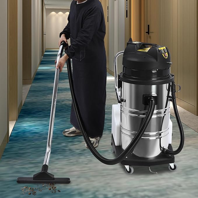 2110W 80L Portable Carpet Cleaner Machine 3 in 1 Carpet Spraying Floor Brush Cleaner Extractor Upholstery Wet Dry Vacuum Cleaner Portable Carpet &amp Upholstery Spot Cleaner for Hotels Offices