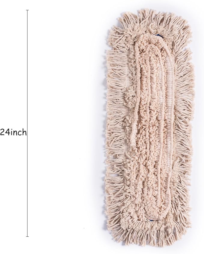 Microfiber Dust Mop Head Refills Pack of 2 for Hardwood Tile Laminate &amp Stone Floors (24'')