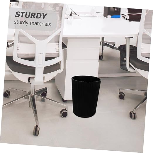 STOBAZA Plastic Wastebasket Trash Can Large Garbage Bin Bedroom Kitchen Bathroom Portable Design