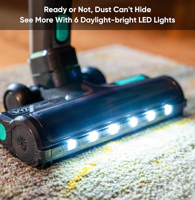 Wyze Cordless Vacuum S with 20Kpa Powerful Suction Lightweight Stick with HEPA Filter 300W Powerful Brushless Motor 40mins Runtime for Home Hard Floor Carpet Pet Hair