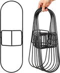 Roshtia 8 Pack Industries Dust Mop Frame 5 x 18 Inch Commercial Clip on Wire Dry Mop Head Frame Metal Iron for Refill Pads Replacement Hardwood Floor Cleaning Black