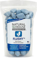 Natural House Flushy - Probiotic Toilet Bowl Cleaner Pods - Septic Safe - Removes Hard Water Stains - Fresh Mint Scent - 60 count