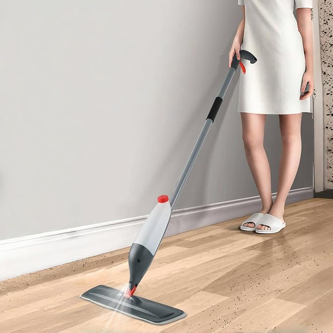 Spray Mop Wet Dry Hardwood Floor Mops | Washable Reusable Removable Pad Clean Supplies for Laminate Wood Marble Commercial Home