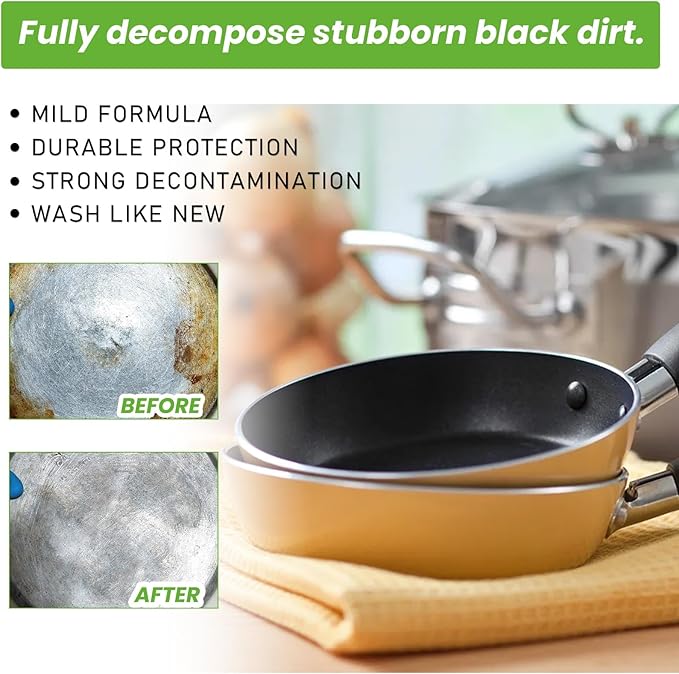 Multi-Purpose Kitchen Cleaner Gel - Removes Grease Grime &amp Water Stains - Safe For Cookware Stoves Floors &amp More(3PCS)
