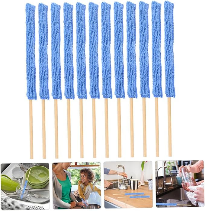 Zerodeko 36pcs Practical Glass Cup Cleaners Multi-Functional Cleaning Glass Bottle Brush Easy to Use Washing Cleaners