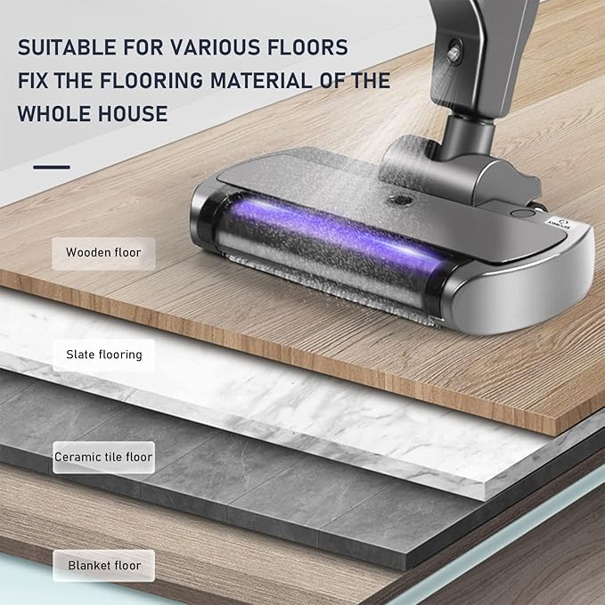Wet Dry Vacuum Cleaner Cordless Floor Washer and Mop Quick Drying 4 in 1 Cleaners for Carpet and Hard Floors