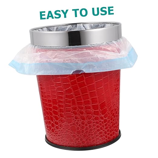 Alipis Vintage Style Trash Can Pattern Ring Waste Basket for Bathroom Bedroom Office Lidless Retro Garbage Bucket for Use