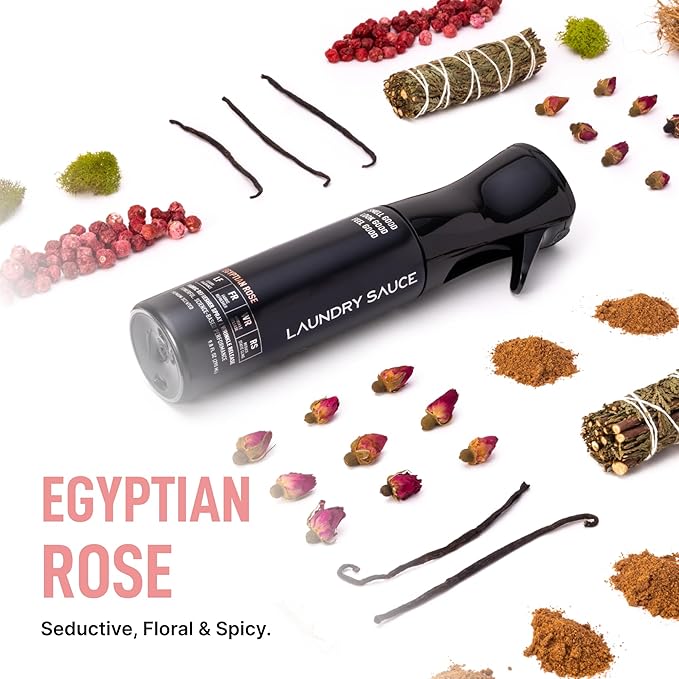Laundry Sauce Fabric Refresher Spray Egyptian Rose Odor-Fighting Fabric Refresher Fragrance and Laundry Scent 9.8 fl oz