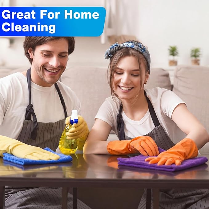Nuenen Cleaning Cloths for Cars 16 x 16 Inch Ultra Absorbent Towels Drying Microfiber Reusable Cleaning Supplies House Kitchen Window Microfiber Towel (PurpleBlueGreen60 Pcs)