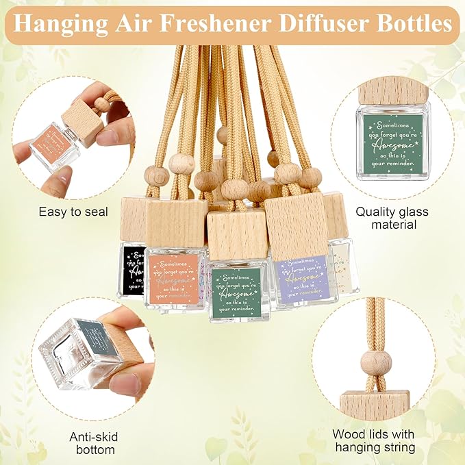 30 Pcs Appreciation Gift Bulk for Coworker Inspirational Empty Hanging Car Air Freshener Diffuser Sometimes You Forget Your Awesome Thank You Gifts for Nurse Staff Teachers