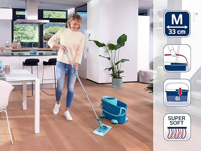 Leifheit Floor mop Turquoise 47 x 28 x 33