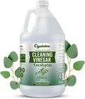 6% Cleaning Vinegar Cleaner (1 Gallon) Eucalyptus Essential Oil Powered for Home White Industrial Vinegar for Cleaning Purpose and Laundry Vinager Vinagre Blanco de Limpieza Vinger