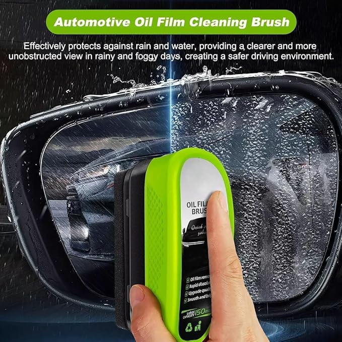 Glass CleanerCar Window Cleaning BrushUniversal Glass Cleaning Wipe BoardGlass Cleaning Board for WindshieldOil Film Cleaning Brush for Car Windows (3pcs)