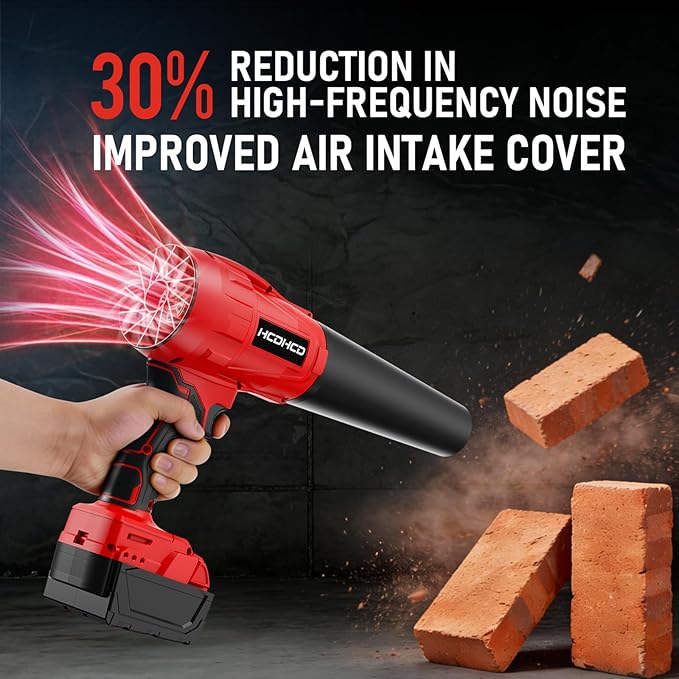 Cordless Leaf Blower Milwaukee M18 18V Battery580000RPM Turbo Jet Blower with 4 Nozzles Lightweight Handheld Blower for Patio Lawn Yard Leaves Dust Garage &amp Snow Cleaning (No Battery)