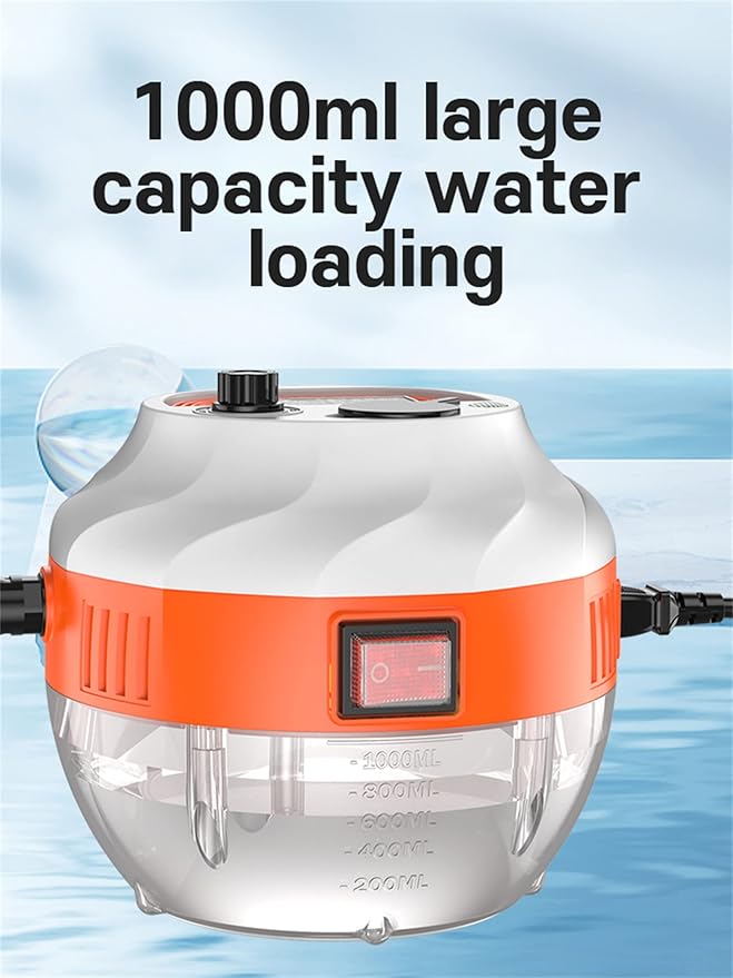 SXA Multifunction Handheld Steam Cleaner 2800W Electric High Pressure Steam Clean Mobile Cleaning Machine Power Steamer High Temperature Portable Steam CleanerWhite