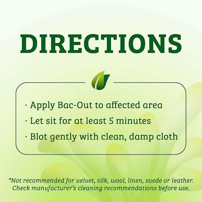 Biokleen Bac-Out Enzyme Cleaner Spray and Stain &amp Odor Remover for Pet Stains Laundry Diapers Wine Carpets &amp More Eco-Friendly Non-Toxic Lime Scent 32 Ounces (Pack of 2)