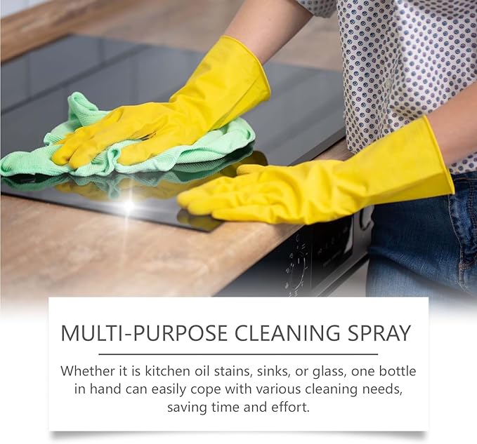 Kitchen Foam Cleaner - Powerful Grease &amp Stain Remover Multi-Surface Safe Fresh Scent Gentle Formula(3PCS)