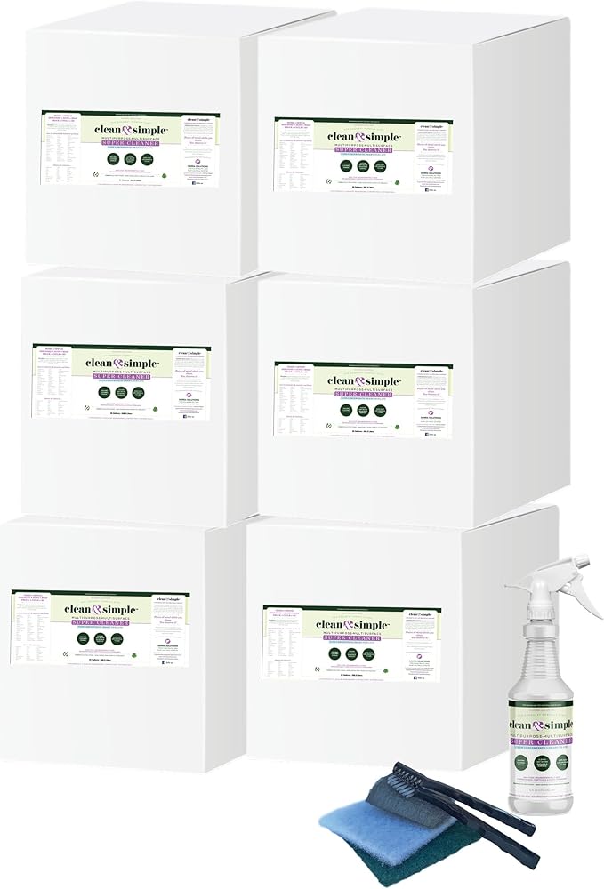 clean &amp simple™ SUPER CLEANER - Concentrated All-Purpose Multi-Surface Cleaner Non-Toxic Biodegradable
