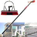 Water Fed Telescopic Brush Window Cleaning Pole Kit Extendable Cleaner Conservatory Roof Photovoltaic and Solar Panels Trucks 3.6 to 12 M24FT/7.2M