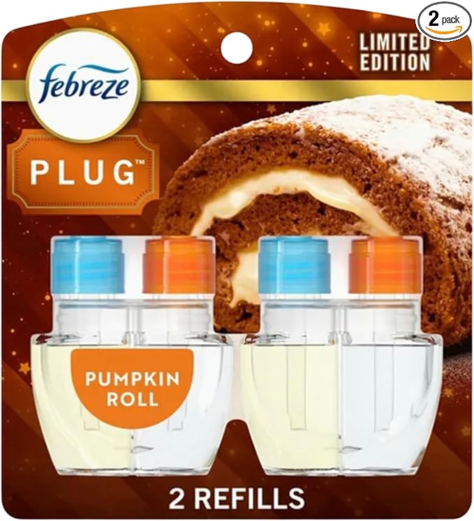 Febreze Plug In Refills Fall Scents Limited Edition - Pumpkin Roll 2 Pack
