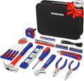WORKPRO Home Tool Kit 100 Piece Kitchen Drawer Household Hand Tool Set with Easy Carrying Pouch