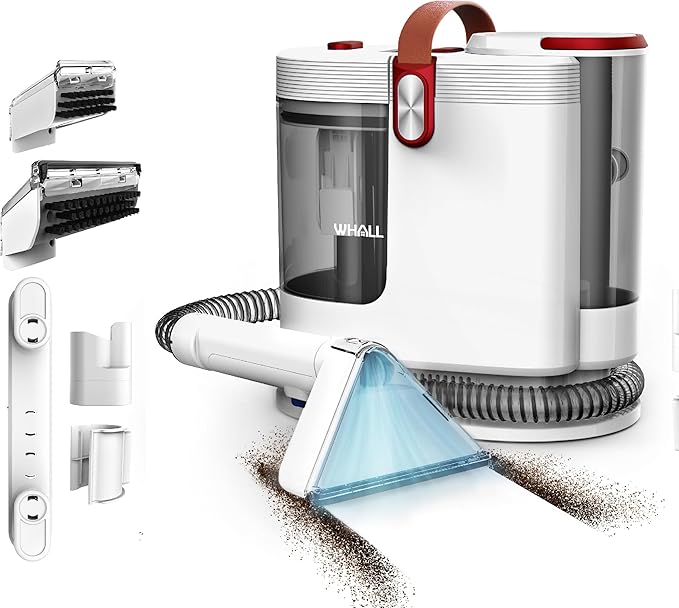 WHALL Carpet Vacuum Cleaner Portable Carpet Cleaner with Wide Brush 2 Count