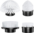 4 Replaceable Brush Heads for Uaoaii 21V Electric Spin Scrubber Cordless Shower Scrubber Replacement Brushes for Bathrooms Kitchens Floors Tiles Tubs Cleaning