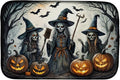 Caroline's Treasures DAC2292DDM Witches Spooky Halloween Dish Drying Mat Absorbent Dish Drying Mat Pad for Kitchen Counter Dish Drainer Mat for Countertop 14 x 21 Multicolor