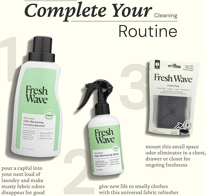 Fresh Wave Odor Removing Gel + Spray Bundle: (2) 15 oz. Gels + (2) 8 fl. oz. Sprays