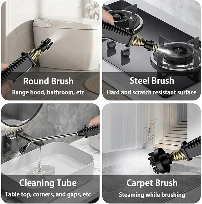 3500W Portable Steam Cleaner Steam Shot Cleaner Handheld High Temperature Steamer for Car Detailing Furniture Kitchen Bathroom Grout And Tile