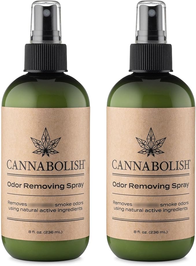 Cannabolish Wintergreen Smoke Odor Eliminator Spray and Air Freshener 8 fl. oz Natural Ingredients (Pack of 2)