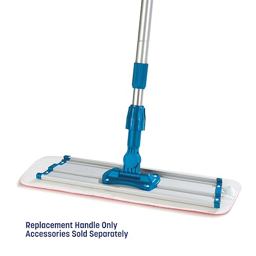 Carlisle FoodService Products Aluminum Mop Handle Flat Handle for Cleaning 43 To 70 Inches Silver (Pack of 12)