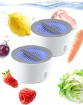 Fruit and Vegetable Washing Machine 3-Minute Clean Electrolysis Purifier Technology IPX7 Waterproof Magnetic Charging Portable Food Purifier for Veggies Seafood and Meat (2PCS)