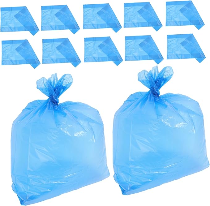 50pcs Thickened Plastic Trash Bags Durable Garbage Bags for Kitchen Bathroom and Bedroom Tear Design for Reliable Use Convenient for Home Office and Hotel Cleaning