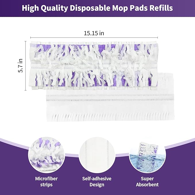 28 Pack Disposable Mopping Pads Refills for Swiffer PowerMop Multi-SurfaceMop Pad Replacement Kit for Floor Cleaning
