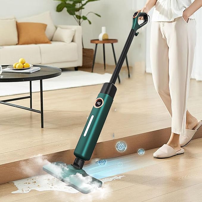 Steam Mop Hardwood Floor Steamer 500ml 1200w Handheld Steam Cleaner Steam Cleaner With 2 Steam Modes15s Fast Heat-Up For Carpet Tile Flooring Marble Cleaning Whole Home UseGreen