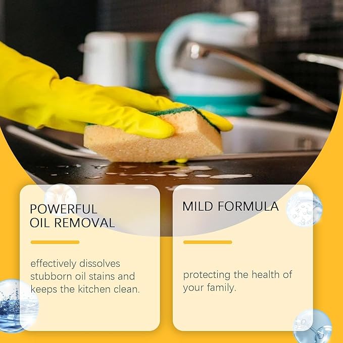 Liapu Heavy Duty Degreaser Cleaner Spray Liapu Kitchen Heavy Oil Cleaner Clean up Kitchen Oil Stains Greasy Dirt Clean All Purpose Kitchen Heavy Oil Cleaning Agent (5pcs)