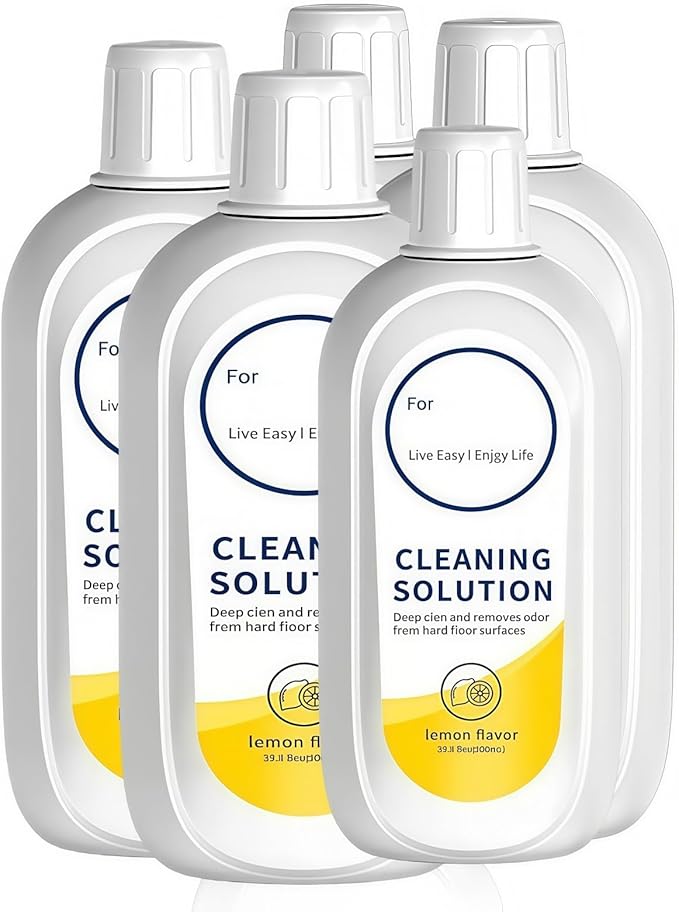 500mL Floor Cleaner. Compatible With Tineco X20 ProX10/S10/W10 Pro. Natural Fresh Lemon Scented Floor Cleaning Machine Cleaning Liquid(500ml 5pcs)