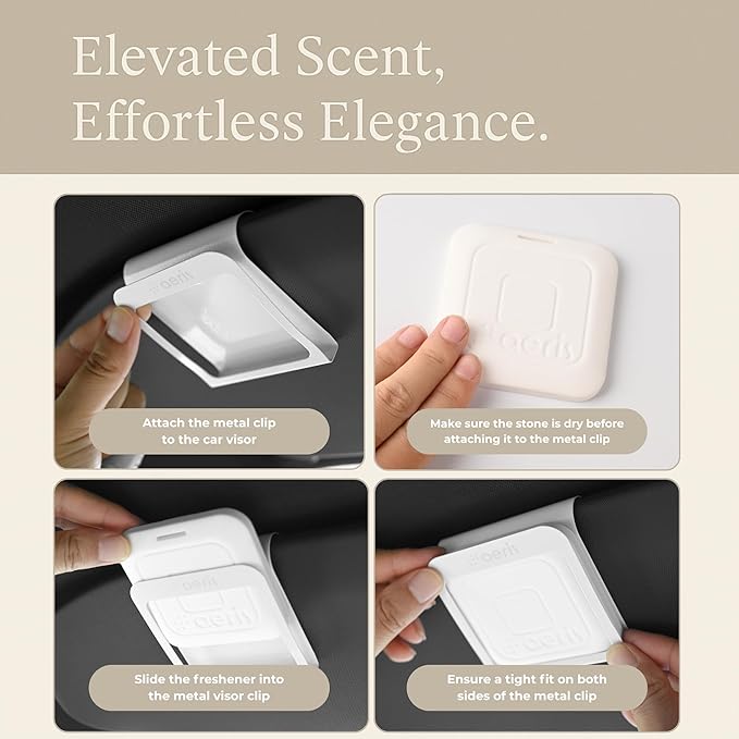 Aeris Car Fragrance Refill Kit - Includes 3 Pack Refill Scent Stones (Citrus Bloom (3 Pack Refill Kit))