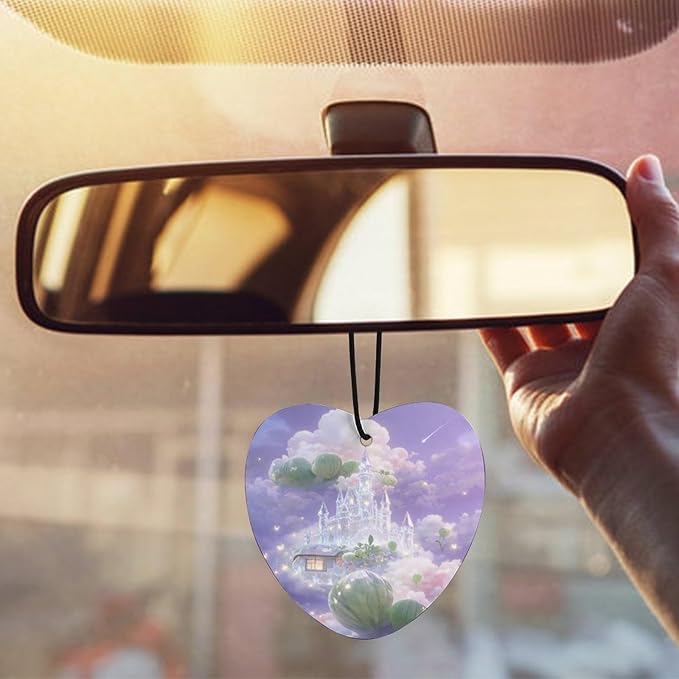 5PCS Car Air Freshener Hanging Personalized Double Sided Up Balloons Car Fresheners Long Lasting New Cars Scents Cute Automotive Freshies for Closets Drawers (tea)