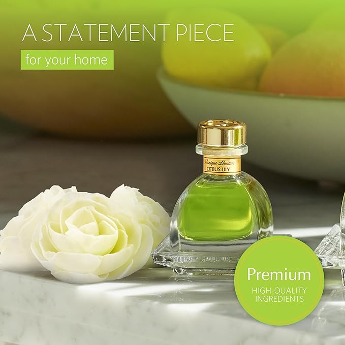 AGRARIA PetiteEssence Flower and Reed Diffuser Set Handcrafted Sola Flower Botanical Home Fragrance Scented Oil Diffuser Gift Set for All Occasions