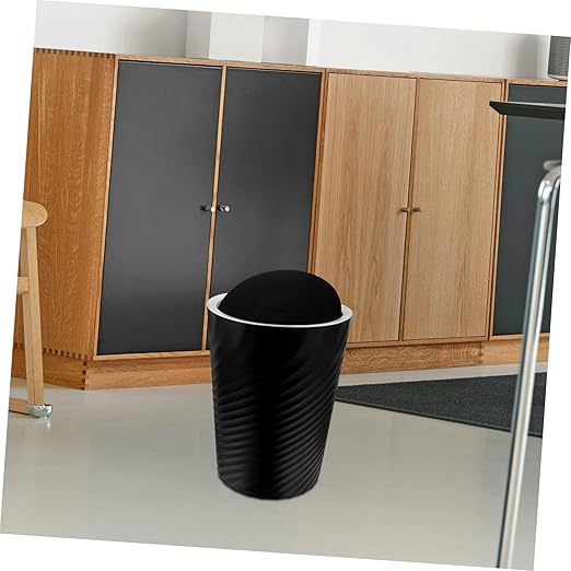 Small Trash Can with Cover Capacity Wastebasket for Bathroom Office Bedroom and More Compact Design for Easy Use Odor