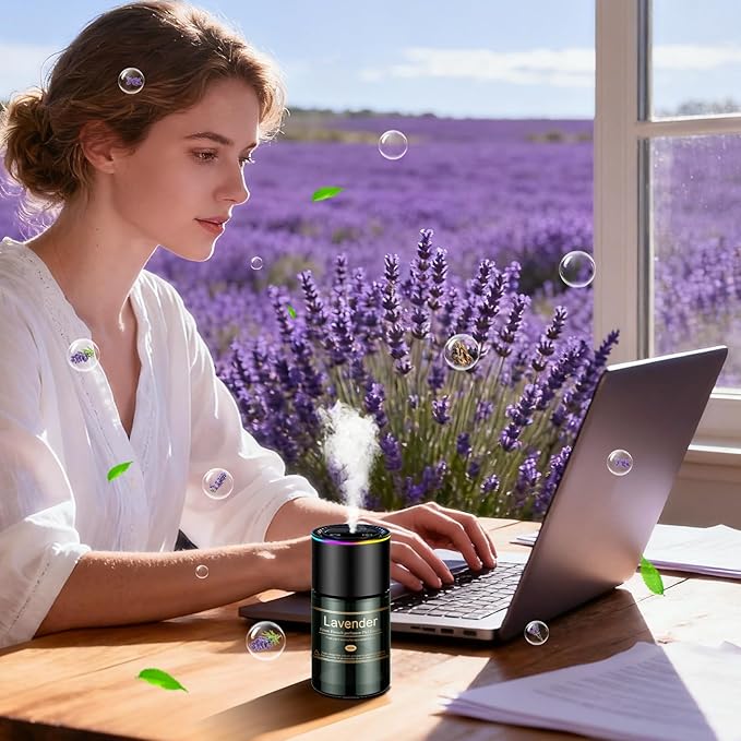 Car Air Freshener Refill for Men &amp Women 6.09 FL OZ /180ML-9 Month Lavender Scent Essential Oil Perfume Essential Oil Made of Natural Plant Extracts Compatible with Car Diffusers for Home/Office