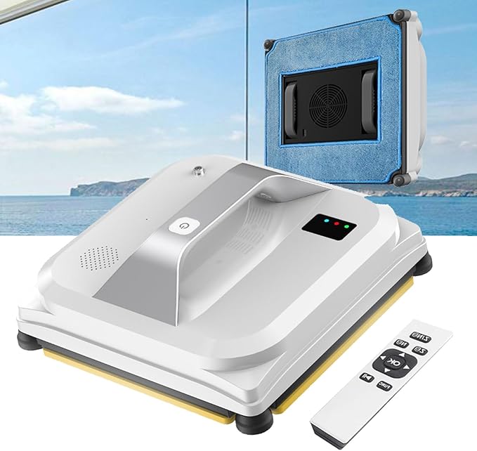 Smart Window Cleaning Robot Glass Cleaner Robotics Home Glass Cleaner Machine 3000PA Strong Suction 80W Automatic Glass Cleaning Tool