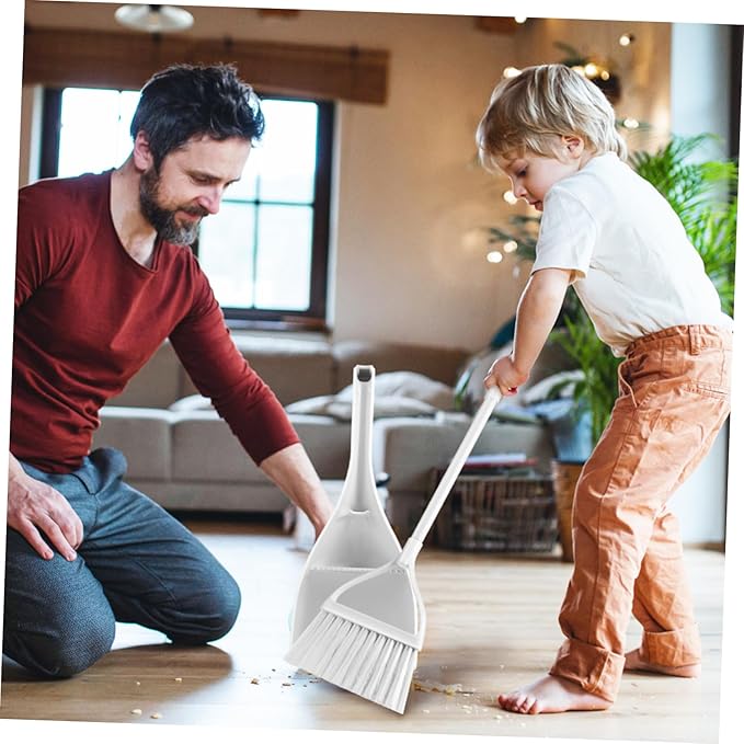 Zerodeko Mini Broom Dustpan Set Small Brush for Kitchen Apartment Cleaning Essentials